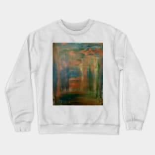 abstract painting using different mediums in my painting Crewneck Sweatshirt